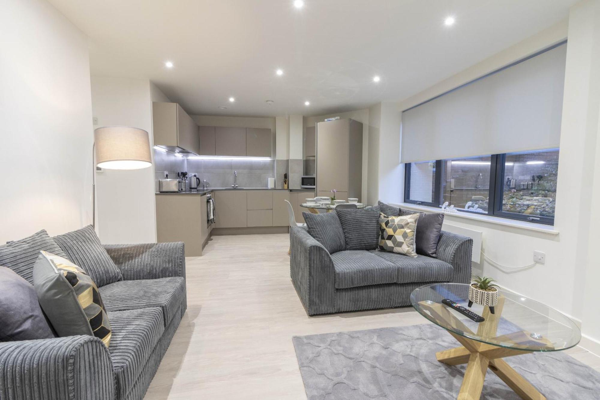 엑서터 Linacre 1&2 - One And Two Bed Flat Behind The Cathedral With Free Parking And Fast Wifi 아파트 객실 사진