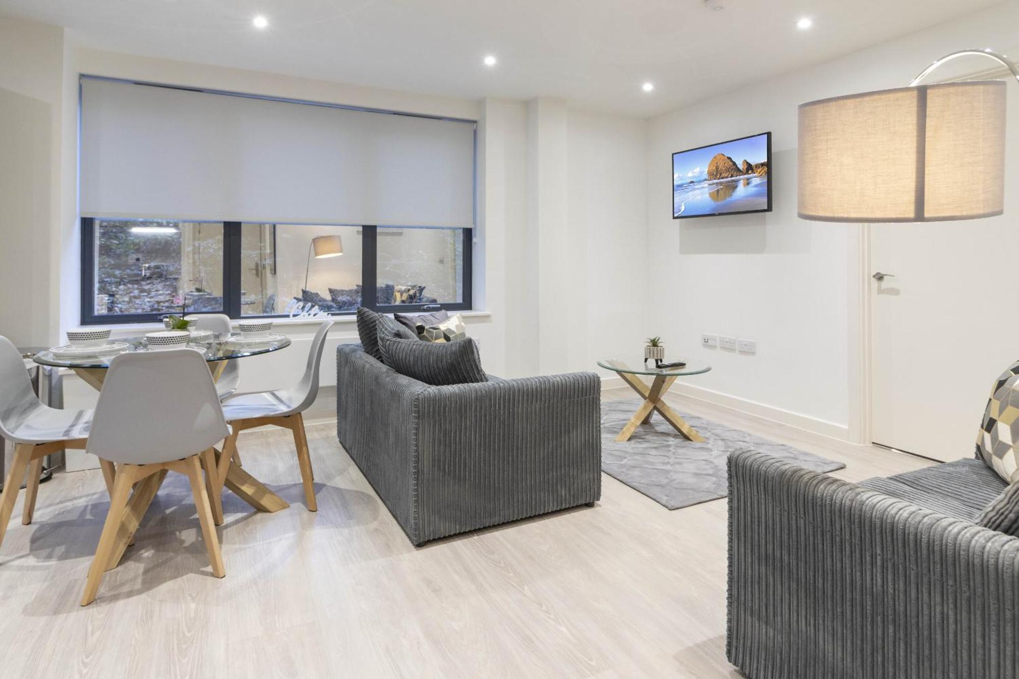 엑서터 Linacre 1&2 - One And Two Bed Flat Behind The Cathedral With Free Parking And Fast Wifi 아파트 객실 사진